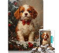 Jigsaw Puzzles 1000 Pieces for Adults Teens Christmas Dog Puzzles for Adults,Vibrant And Unique Design Relaxing & Challenging Puzzle Experience 38x26cm