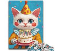 Jigsaw Puzzles 1000 Pieces for Adults Teens Clown Cat Adult Puzzles,Learning Educational Toys Family Games Gifts for Friends And Family (26x38cm)