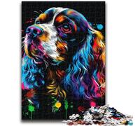 Jigsaw Puzzles 1000 Pieces for Adults Teens Cocker Spaniel Adult Puzzles,Challenging Game for Is Ideal As A Gift for The Whole Family (50x75cm)