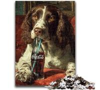 Jigsaw Puzzles 1000 Pieces for Adults Teens Cocker Spaniel Puzzles,Birthday Present, Gifts, Wall Art for Age 14 Years Up (38x26cm)