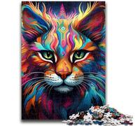 Jigsaw Puzzles 1000 Pieces for Adults Teens Colorful Art Lynx 1000 Piece Puzzle,Educational Game for Birthday, Chrismas for Age 14+ (50x75cm)