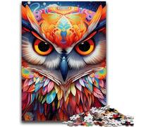 Jigsaw Puzzles 1000 Pieces for Adults Teens Colorful Art Owl Puzzles for Teenagers,Suitable for Desktop Decoration for And Age 14 (26x38cm)