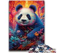 Jigsaw Puzzles 1000 Pieces for Adults Teens Colorful Art Panda Adult Puzzles,Learning Educational Toys Family Games Gifts for Friends And Family (26x38cm)