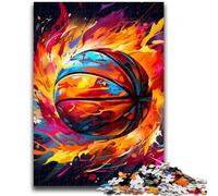 Jigsaw Puzzles 1000 Pieces for Adults Teens Colorful Basketball Puzzles for Teenagers,Suitable for Desktop Decoration for And Age 14 (50x75cm)