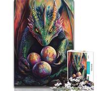 Jigsaw Puzzles 1000 Pieces for Adults Teens Colorful Flying Dragon,Learning Educational Toys Family Games Suitable for Desktop Decoration 38x26cm