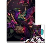 Jigsaw Puzzles 1000 Pieces for Adults Teens Colorful Hummingbird Adult Puzzles,Challenging Game for Is Ideal As A Gift for The Whole Family 38x26cm