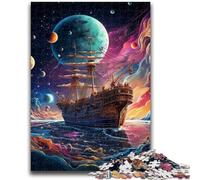 Jigsaw Puzzles 1000 Pieces for Adults Teens Colorful Pirate Ship Adult Jigsaw,Learning Educational Toys Family Games Unique Birthday And Gifts (75x50cm)