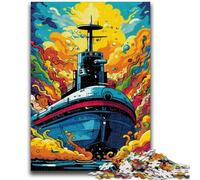 Jigsaw Puzzles 1000 Pieces for Adults Teens Colorful Submarine Adult Puzzles,Challenging Game for Is Ideal As A Gift for The Whole Family (50x75cm)