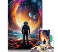 Jigsaw Puzzles 1000 Pieces for Adults Teens Colourful Astronaut 1000 Pieces for Teenagers,Educational Toys & Games for Adults And Teenagers (size 75x50cm)