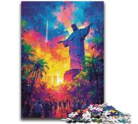 Jigsaw Puzzles 1000 Pieces for Adults Teens Colourful Christian Statues for Age 14+ Challenging To Complete But Fun And Humorous Great Gifts And Toys 50x75cm