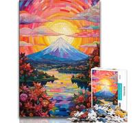 Jigsaw Puzzles 1000 Pieces for Adults Teens Colourful Mount Fuji Japan 1000 Pieces for Teenagers,Educational Toys & Games for Adults And Teenagers (size 75x50cm)