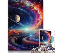 Jigsaw Puzzles 1000 Pieces for Adults Teens Colourful Universe 1000 Piece Puzzle,Staycation Kill Time with Fully Interlocking Randomly Shaped Pieces 38x26cm