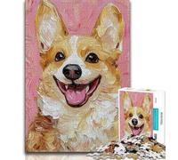 Jigsaw Puzzles 1000 Pieces for Adults Teens Corgi Under The Night Sky,Challenging Game for Is Ideal As A Gift for The Whole Family (75x50cm)