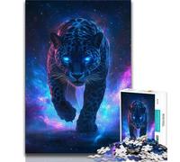 Jigsaw Puzzles 1000 Pieces for Adults Teens Cosmic Black Panther Puzzles for Teenagers,Challenging Family Activity Games DIY Toy for Home Wall Decor Gifts (size 75x50cm)