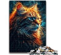 Jigsaw Puzzles 1000 Pieces for Adults Teens Cosmic Dream Cat Adult Puzzles,Challenging Game for Is Ideal As A Gift for The Whole Family (26x38cm)