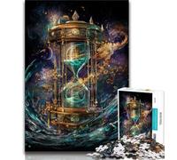 Jigsaw Puzzles 1000 Pieces for Adults Teens Cosmic Hourglass,Educational Family Game with Fully Interlocking Randomly Shaped Pieces (75x50cm)