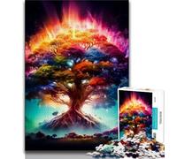 Jigsaw Puzzles 1000 Pieces for Adults Teens Cosmic Tree of Life Adult Jigsaw,Educational Games Home Decoration Suitable for Desktop Decoration 75x50cm