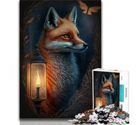 Jigsaw Puzzles 1000 Pieces for Adults Teens Cute Art Fox 1000 Pieces for Teenagers,Educational Toys & Games for Adults And Teenagers (size 38x26cm)