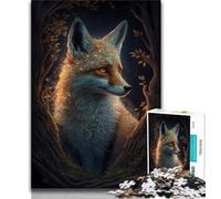 Jigsaw Puzzles 1000 Pieces for Adults Teens Cute Art Fox Adult Jigsaw,Learning Educational Toys Family Games Unique Birthday And Gifts 26x38cm