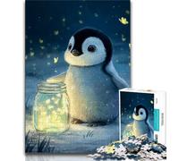 Jigsaw Puzzles 1000 Pieces for Adults Teens Cute Baby Penguin Puzzles for Teenagers,Suitable for Desktop Decoration for And Age 14 38x26cm