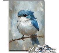 Jigsaw Puzzles 1000 Pieces for Adults Teens Cute Little Blue Bird, Toys Educational Games Stress Relieving Unique Home Decor And Gifts 50x75cm