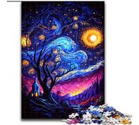 Jigsaw Puzzles 1000 Pieces for Adults Teens Dancing Night Stars, Games Toys Gift Unique Birthday And Gifts for And Age 14 Years Up (Size 50x75cm)