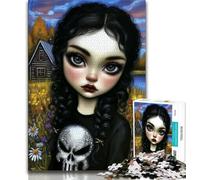 Jigsaw Puzzles 1000 Pieces for Adults Teens Dark Girl,Challenging Game And Family Play Educational Game for Birthday,Chrismas 38x26cm