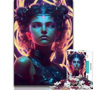 Jigsaw Puzzles 1000 Pieces for Adults Teens Dark Hera 1000 Pieces for Adults,Stress Reliever Staycation Kill Time Wishlist with Santa Claus 38x26cm