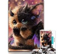 Jigsaw Puzzles 1000 Pieces for Adults Teens Demon Cat Adult Puzzles,Challenging Game for Is Ideal As A Gift for The Whole Family 38x26cm