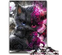 Jigsaw Puzzles 1000 Pieces for Adults Teens Devil Kitten for And 14 Years And over Anti-Stress Toys Christmas Birthday Gift 50x75cm