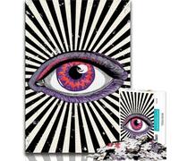 Jigsaw Puzzles 1000 Pieces for Adults Teens Dizzy Eyes,Challenging Game for Is Ideal As A Gift for The Whole Family (38x26cm)