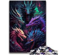 Jigsaw Puzzles 1000 Pieces for Adults Teens Dragon Group Educational Games Home Decoration Birthday Present, Gifts for Age 14+ 26x38cm