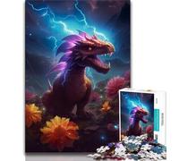 Jigsaw Puzzles 1000 Pieces for Adults Teens Dragon in Galaxy Adult Puzzles,Challenging Game for Is Ideal As A Gift for The Whole Family 75x50cm