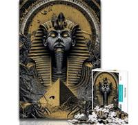 Jigsaw Puzzles 1000 Pieces for Adults Teens Egyptian Skeleton,Challenging Game for Is Ideal As A Gift for The Whole Family 38x26cm