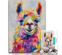 Jigsaw Puzzles 1000 Pieces for Adults Teens Fantasy Alpaca Adult Jigsaw,Educational Games Home Decoration Suitable for Desktop Decoration 38x26cm