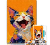 Jigsaw Puzzles 1000 Pieces for Adults Teens Fantasy Art Cat,Decompressing Intellectual Educational Toy Is Ideal As Gifts for The Whole Family 38x26cm