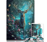 Jigsaw Puzzles 1000 Pieces for Adults Teens Fantasy Deer,Toys Educational Games Stress Relieving Unique Home Decor And Gifts 38x26cm