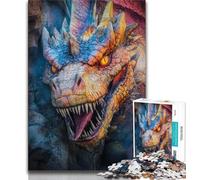 Jigsaw Puzzles 1000 Pieces for Adults Teens Fantasy Flying Dragon Adult Jigsaw,Educational Games Home Decoration Suitable for Desktop Decoration 38x26cm