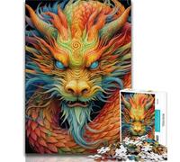 Jigsaw Puzzles 1000 Pieces for Adults Teens Fantasy Flying Dragon Puzzles for Adults,Family Educational Games Home Decoration Gift (size 38x26cm)