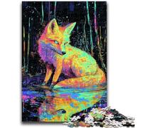 Jigsaw Puzzles 1000 Pieces for Adults Teens Fantasy Fox Teenager Puzzles,Family Educational Games Home Decoration Gift (75x50cm)