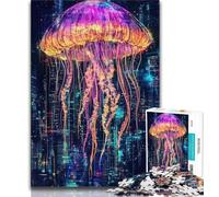 Jigsaw Puzzles 1000 Pieces for Adults Teens Fantasy Jellyfish 1000 Piece Puzzle,Educational Game for Birthday, Chrismas for Age 14+ 38x26cm