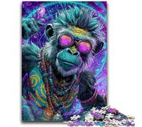 Jigsaw Puzzles 1000 Pieces for Adults Teens Fantasy Monkey Toys Educational Games Stress Relieving Artists Collection, Fine Art 26x38cm