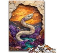 Jigsaw Puzzles 1000 Pieces for Adults Teens Fantasy Snake Adult Jigsaw,Educational Games Home Decoration Suitable for Desktop Decoration (26x38cm)