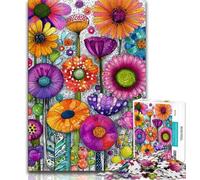 Jigsaw Puzzles 1000 Pieces for Adults Teens Flower Art Adult Puzzles,Stress Reliever Difficult Challenge Suitable for Desktop Decoration (size 38x26cm)