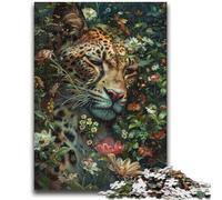 Jigsaw Puzzles 1000 Pieces for Adults Teens Flower Leopard Brain Intelligence Challenge Addictive Toys Funny Gift for Ages 14+ 50x75cm