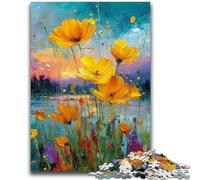 Jigsaw Puzzles 1000 Pieces for Adults Teens Flower Painting Teenager Puzzles,Family Educational Games Home Decoration Gift (75x50cm)