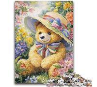 Jigsaw Puzzles 1000 Pieces for Adults Teens Flower Teddy Bear Educational Family Game Wall Decoration Unique Birthday And Xmas Gifts 26x38cm
