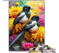 Jigsaw Puzzles 1000 Pieces for Adults Teens Flowers And Birds, Stress Reliever Difficult Challenge Home Decoration Toys (Size 26x38cm)