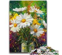 Jigsaw Puzzles 1000 Pieces for Adults Teens Flowers in A Vase Painting Teenager Puzzles,Family Educational Games Home Decoration Gift (75x50cm)