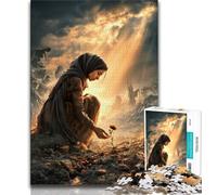 Jigsaw Puzzles 1000 Pieces for Adults Teens Flowers in War Adult Puzzles,Learning Educational Toys Family Games Gifts for Friends And Family 26x38cm